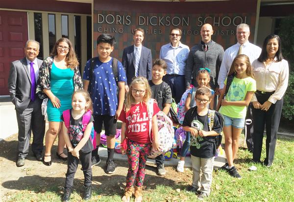 Dickson ES students receive backpack donations